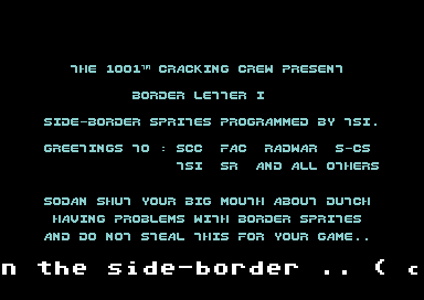 Border Letter I