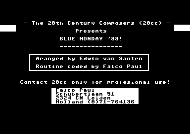 Blue Monday 88
