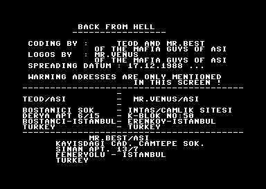 Back from Hell
