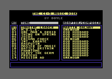 The CI-5 Music Disk