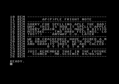 Aple Fright