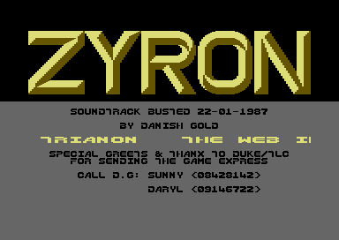 Zyron Soundtrack