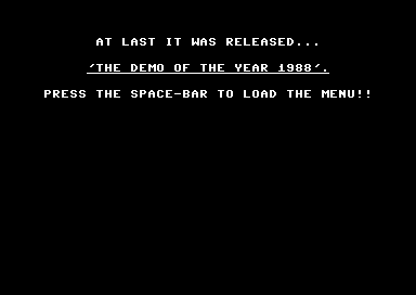 Demo of the Year 1988
