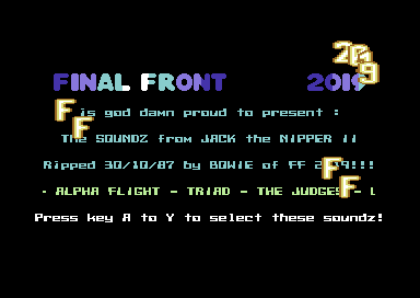 Jack the Nipper 2 Soundz