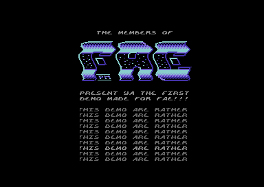 First Demo
