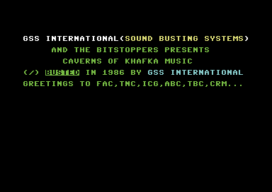 Caverns Of Khafka Music