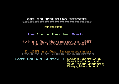 Space Harrier Music