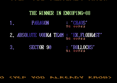 Enkoping Results
