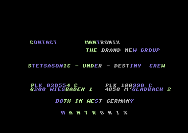 Contact Mantronix