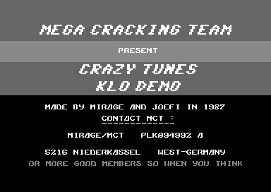 Crazy Tunes KLO Demo