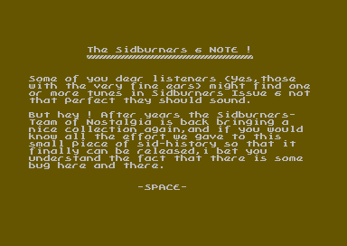 Sidburners 6