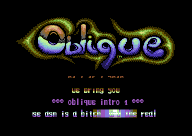 Oblique Intro 1