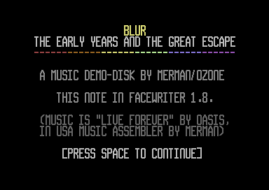Blur The Great Escape