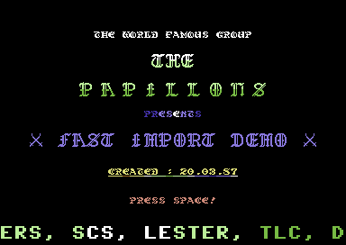 Fast Imports Demo