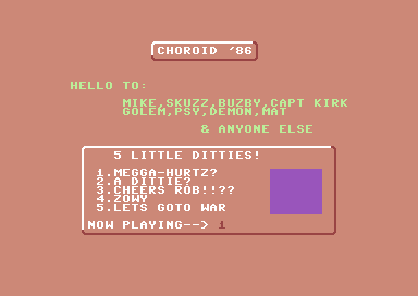 Choroid 5 5 Little Ditties