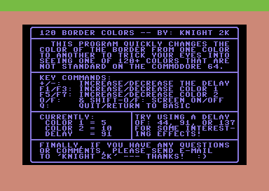 120 Border Colors