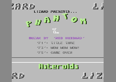 Phantom of the Asteroids Music