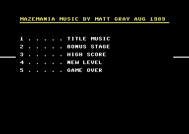 Maze Music Demo