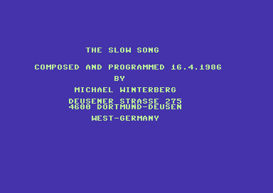 The Slow Song