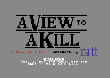 View to a Kill