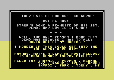 The Worst Demo