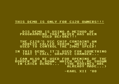 C128 Demo 1