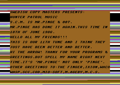 Hunter Patrol Music