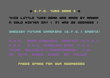 SFC Tune Demo I