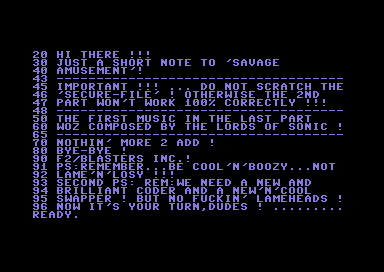 Savage Amusement