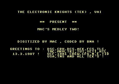 Mac's Medley Two