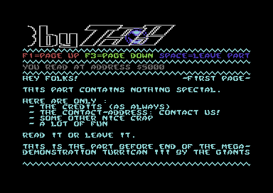 Turrican 3 Demo