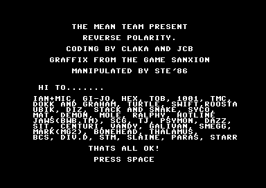 Reverse Polarity