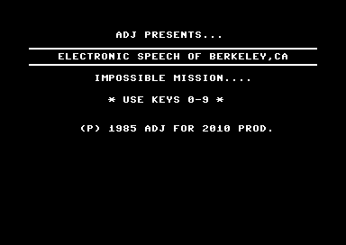 Electronic Speechdemo's of Berkeley