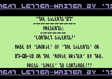 Contact Silents