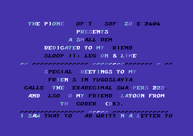 A Small Demo