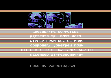SPL Bust 73 Wec Le Mans