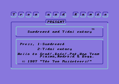 Sundrench and Tidal Extacy