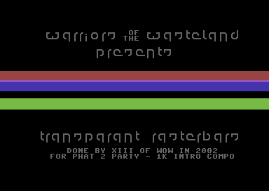 Transparent Rasterbars