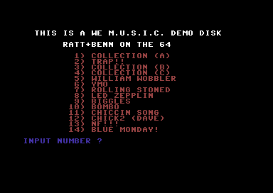 We Music Demo Disk
