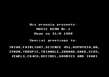 Wiz Music Demo 1