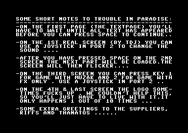 Trouble in Paradise