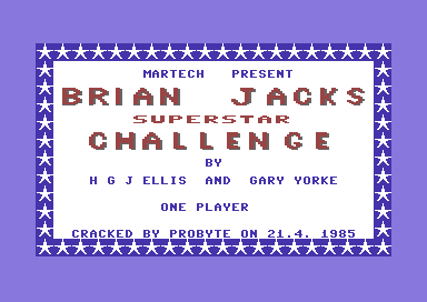 Brian Jacks Superstar Challenge