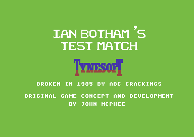 Ian Bothams Test Match