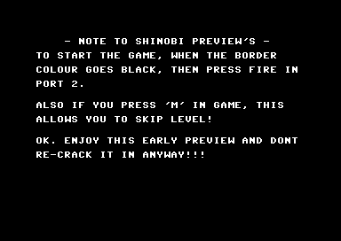 Shinobi Preview