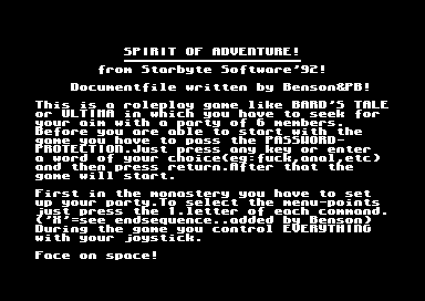 Spirit Of The Adventure