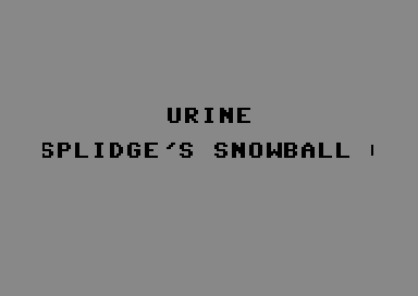 Splidges Snowball Caper2