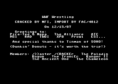 WWF Wrestling