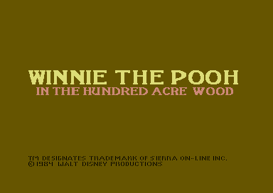 Winnie The Pooh In The Hundred Acre Wood