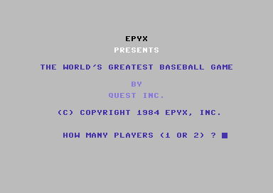 Worlds Greatest Baseball Game